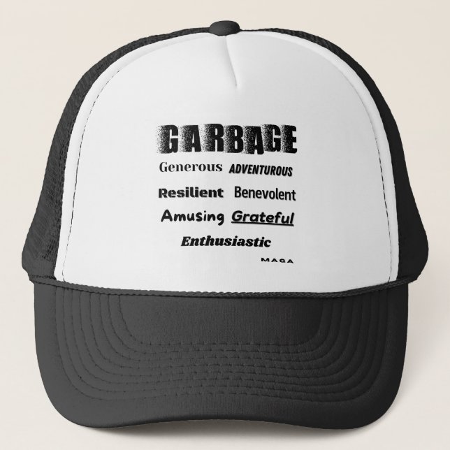 Boné Bom Lixo MAGA (Frente)