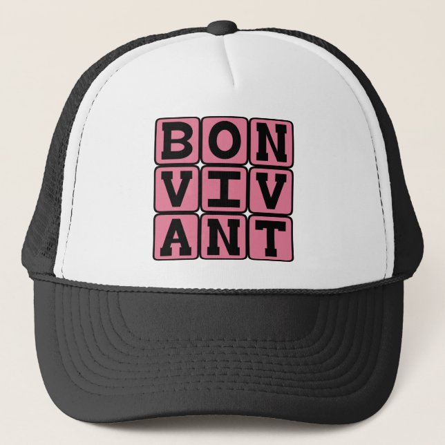 Boné Bon Vivant, Fígado da Frase Latina da Boa Vida (Frente)