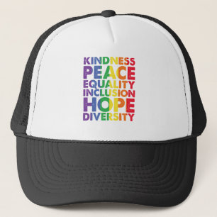 Boné Bondade Paz Igualdade Amor Inclusão Esperança LGBT