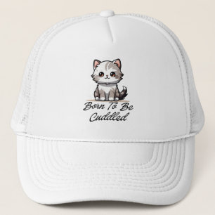 Boné "Boné de Caminhoneiro de Gatinho Fofo para Abraçar