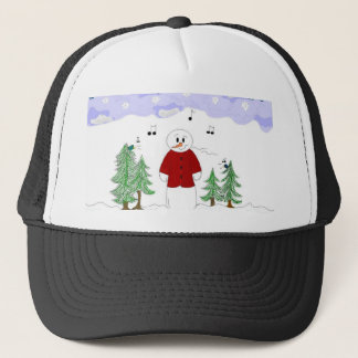 Boné Boneco de Neve Musical