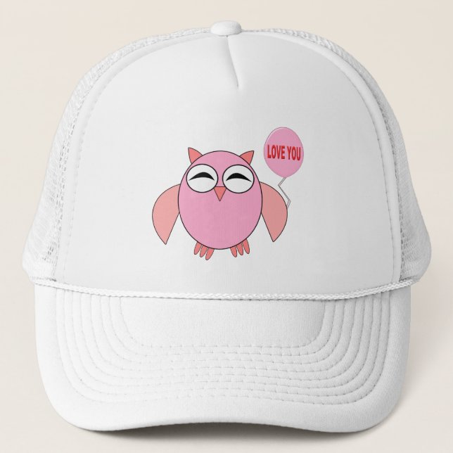 Boné Bonita Rosa Te Ama O Chapéu Coruja (Frente)
