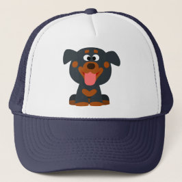 Boné Bonito Cartoon Bebê Rottweiler Chapat