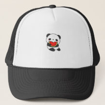 Bonito Panda Comendo Cartoon de Melancia