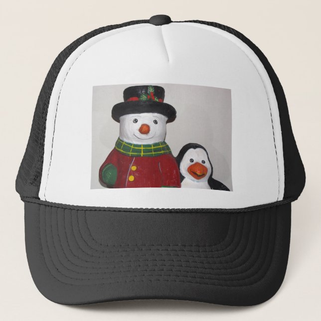 Boné Bonito Snowman e Amigo Hat (Frente)