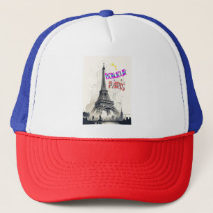 Boné Bonjour Colorful Paris