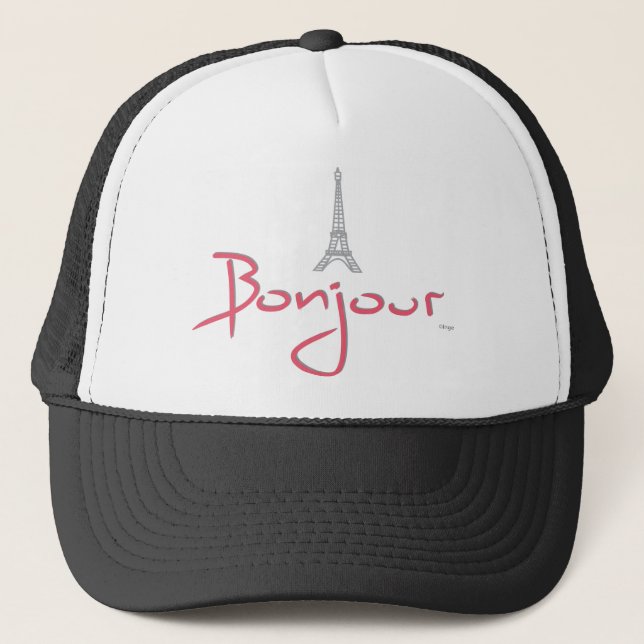 Boné Bonjour (Olá) Paris (Frente)