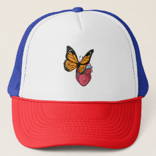 Boné Borboleta com Coração