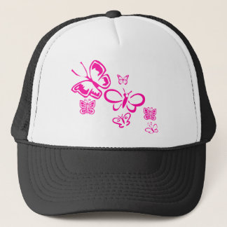 Boné Borboletas Rosa