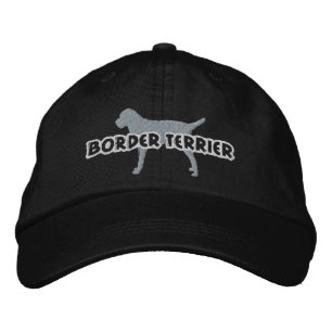 Boné Borda da Silhouette Terrier bordado Hat