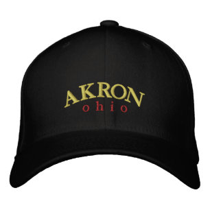 Boné Bordado Akron Ohio Embroidered Ballcap