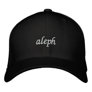 Boné Bordado Aleph - alfabeto hebreu customizável