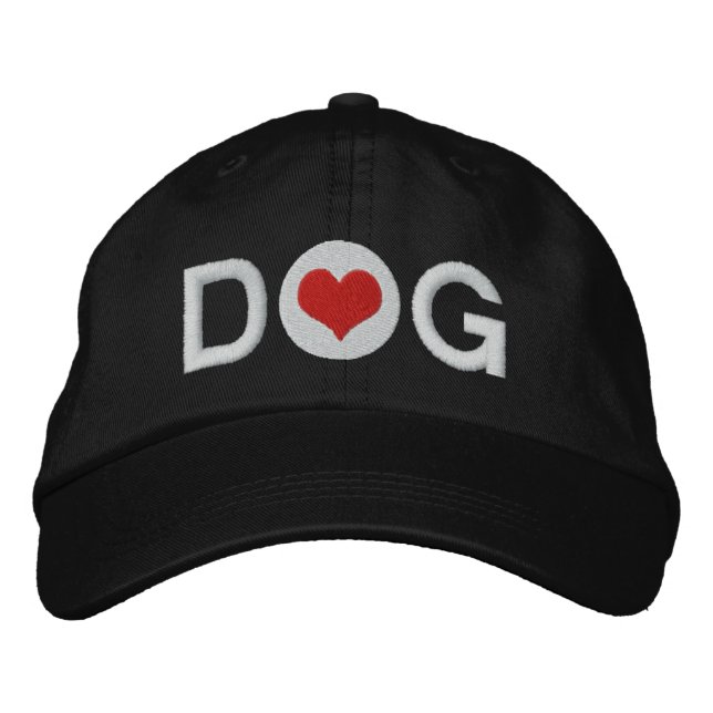 Boné Bordado Amor Cachorro do Coração (Frente)