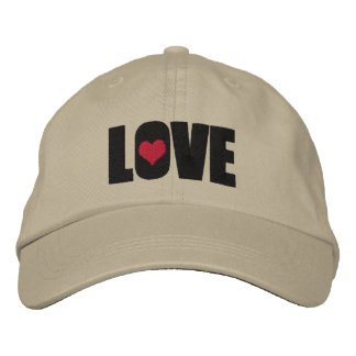Boné Bordado Amor com Detalhe do Coração
