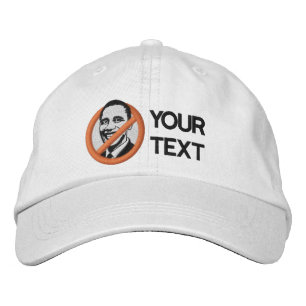 Boné Bordado Anti-Obama bordou o chapéu
