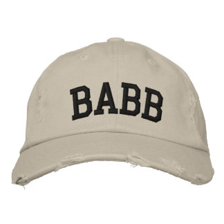 Boné Bordado Babb bordou o chapéu