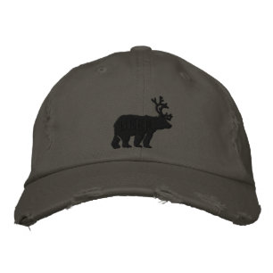 Boné Bordado Bear Deer or Beer Embossed Embroidered Statement