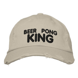 Boné Bordado Beer Pong King