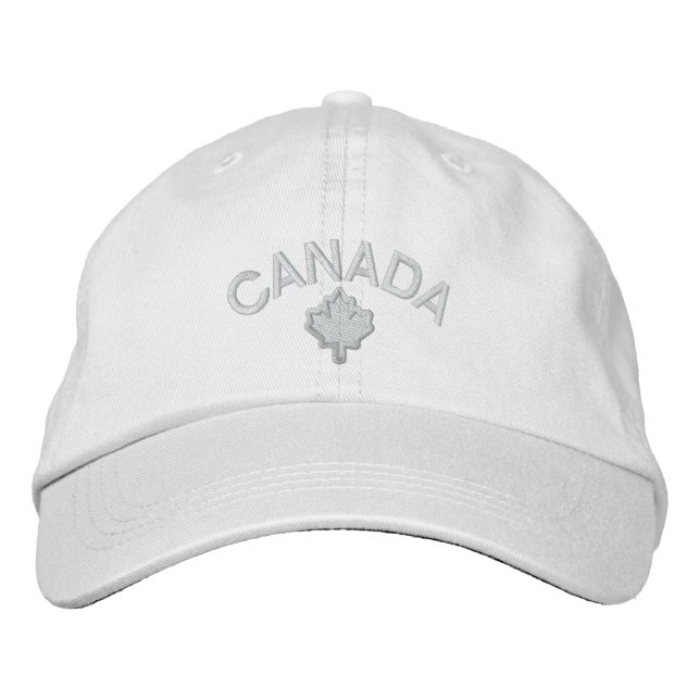 Boné Bordado Bordado canadense Canadá da folha de bordo (Frente)