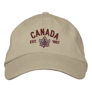 Boné Bordado Bordado canadense Canadá do aniversário