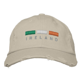 Boné Bordado Bordado da bandeira de Ireland