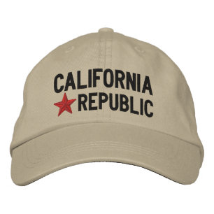 Boné Bordado Bordado da ESTRELA da república de Cali Califórn