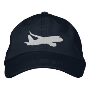 Boné Bordado Bordados Voadores de Jato Silhouette Airliner