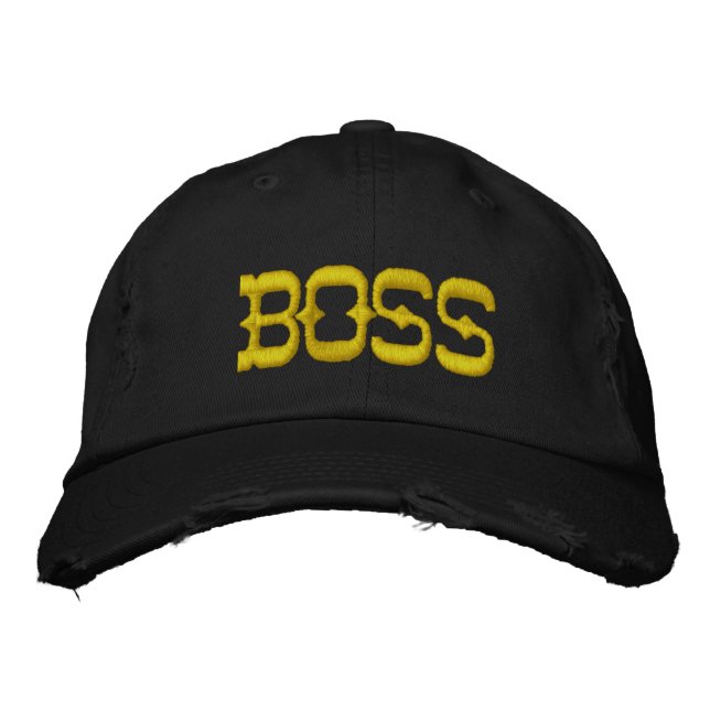boné bordado "Boss Life" (Frente)