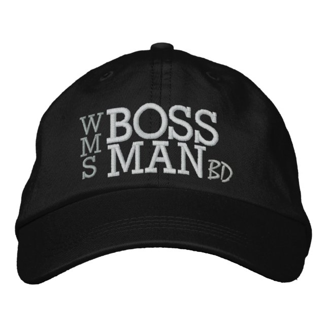 BONÉ BORDADO BOSS MAN (Frente)