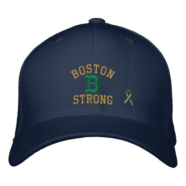 Boné Bordado Boston Strong Ribbon Edition (Frente)