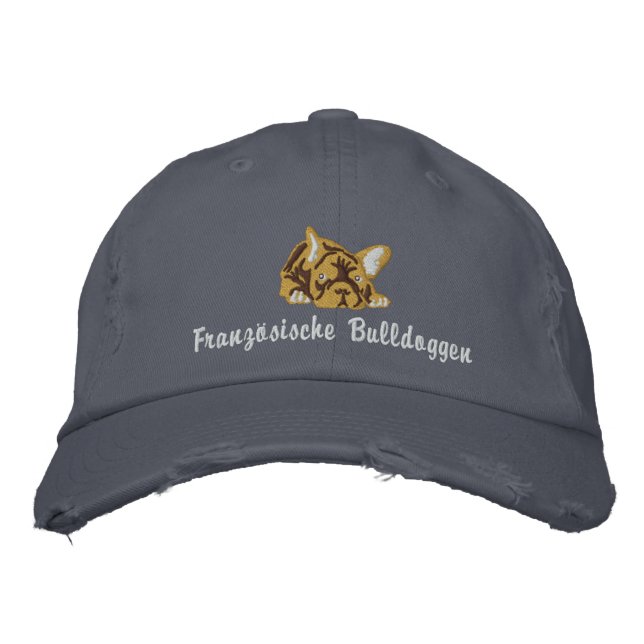 Boné Bordado Bulldogs Franceses (Frente)