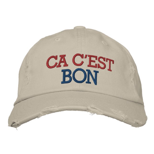 Boné Bordado Cajun Cookin' por SRF (Frente)