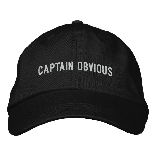 Boné Bordado capitão óbvio (Frente)