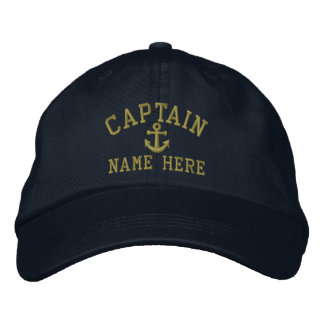 Boné Bordado Capitão - personalizável