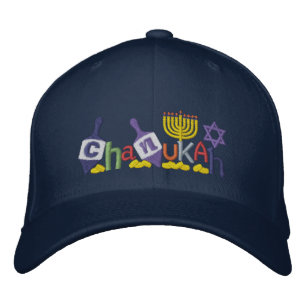 Boné Bordado Chanukah Letters