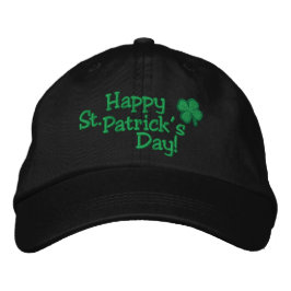 Boné Bordado CHAPÉU 2017 do dia de St Patrick FELIZ