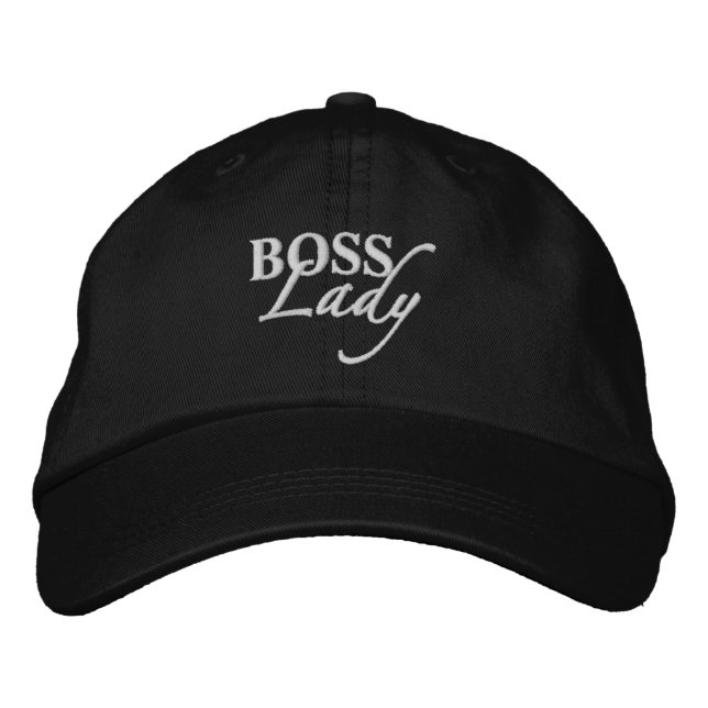 Boné Bordado Chapéu Ajustável Personalizado Dama Chefe (Frente)