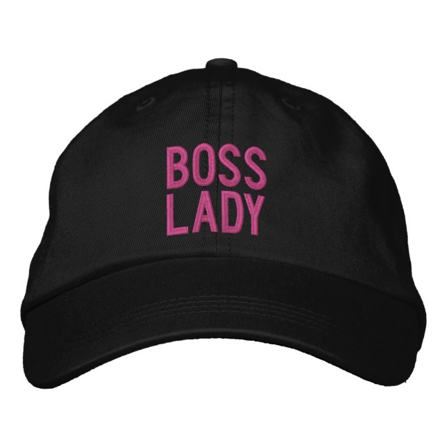 Boné Bordado Chapéu Ajustável Personalizado Dama Chefe (Frente)
