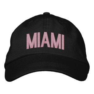 Boné Bordado Chapéu Ajustável Personalizado Miami Flórida