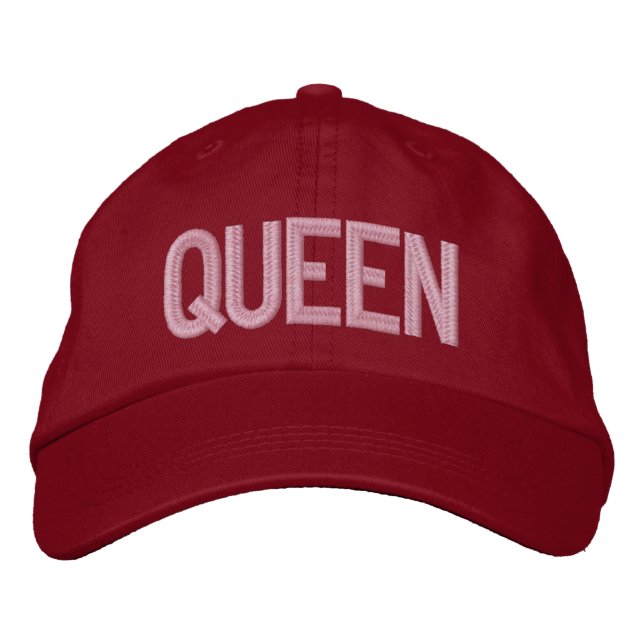 Boné Bordado Chapéu Ajustável Personalizado Rainha (Frente)