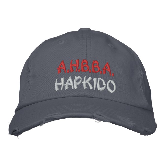 Boné Bordado Chapéu Azul Hapkido 404 AHBBA (Frente)