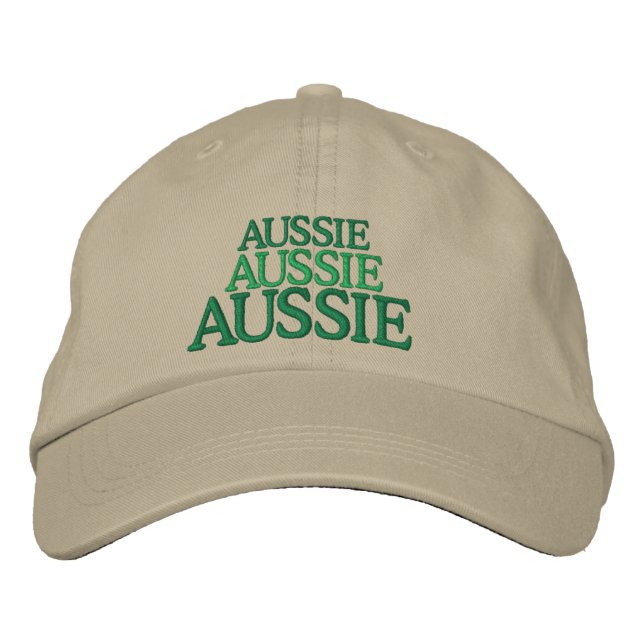 Boné Bordado Chapéu bordado Aussie, Aussie, Aussie (Frente)