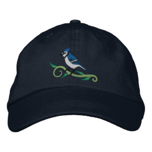 Boné Bordado Chapéu bordado azul de Jay