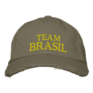 Boné Bordado Chapéu bordado da Equipe Brasil