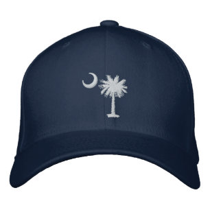 Boné Bordado Chapéu Bordado Lua Palmetto Branca