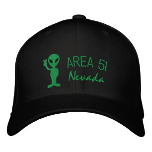Boné Bordado Chapéu bordado Nevada da área 51