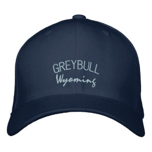 Boné Bordado Chapéu bordado Wyoming de Greybull