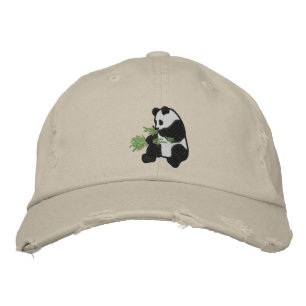 Boné Bordado Chapéu de Panda Personalizável Adorável