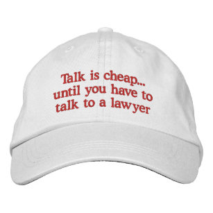 Boné Bordado Chapéus engraçados do advogado