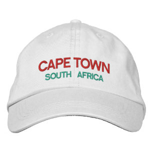 Boné Bordado Cidade do Cabo África do Sul - Chapéu Personalizad